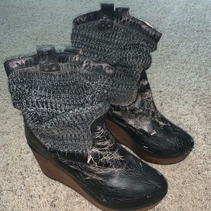 Bed Stu Wedge Boot size 8.5